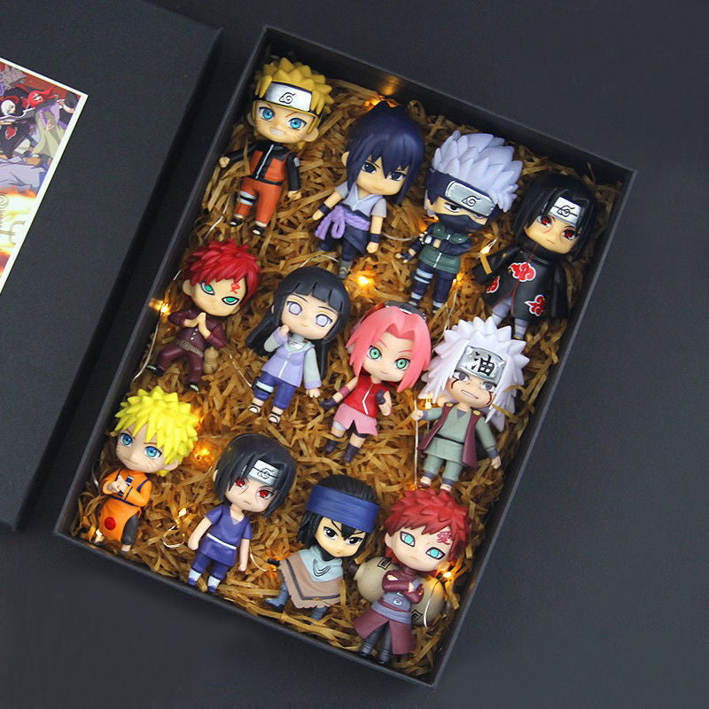 12 Pcs Kawaii Naruto Figures