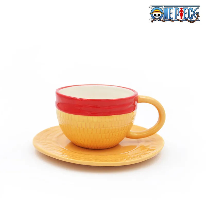 Luffy /Ace /Sabo Hat Ceramic Mug