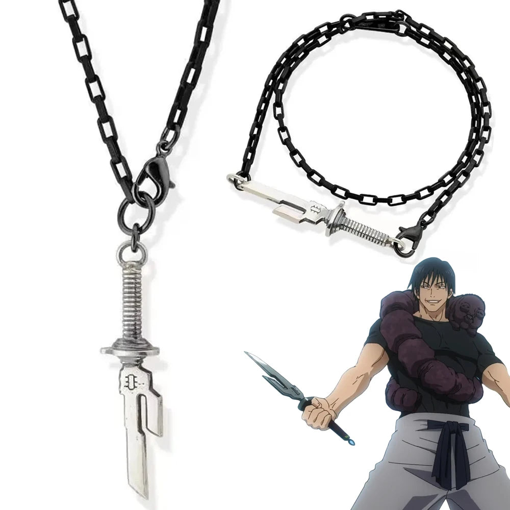 Fushiguro Toji Sword Necklace and Bracelet